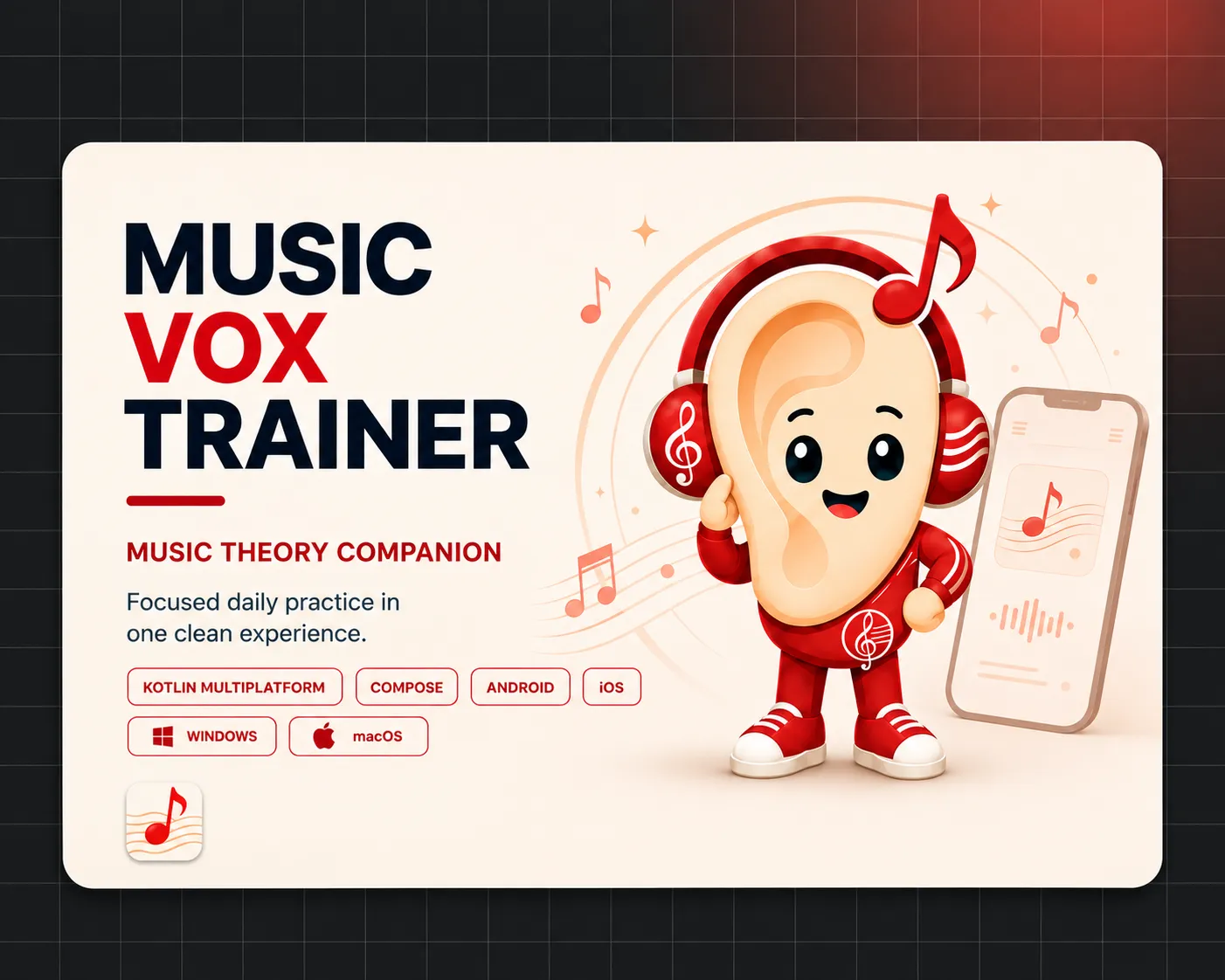 Music Vox Trainer project preview